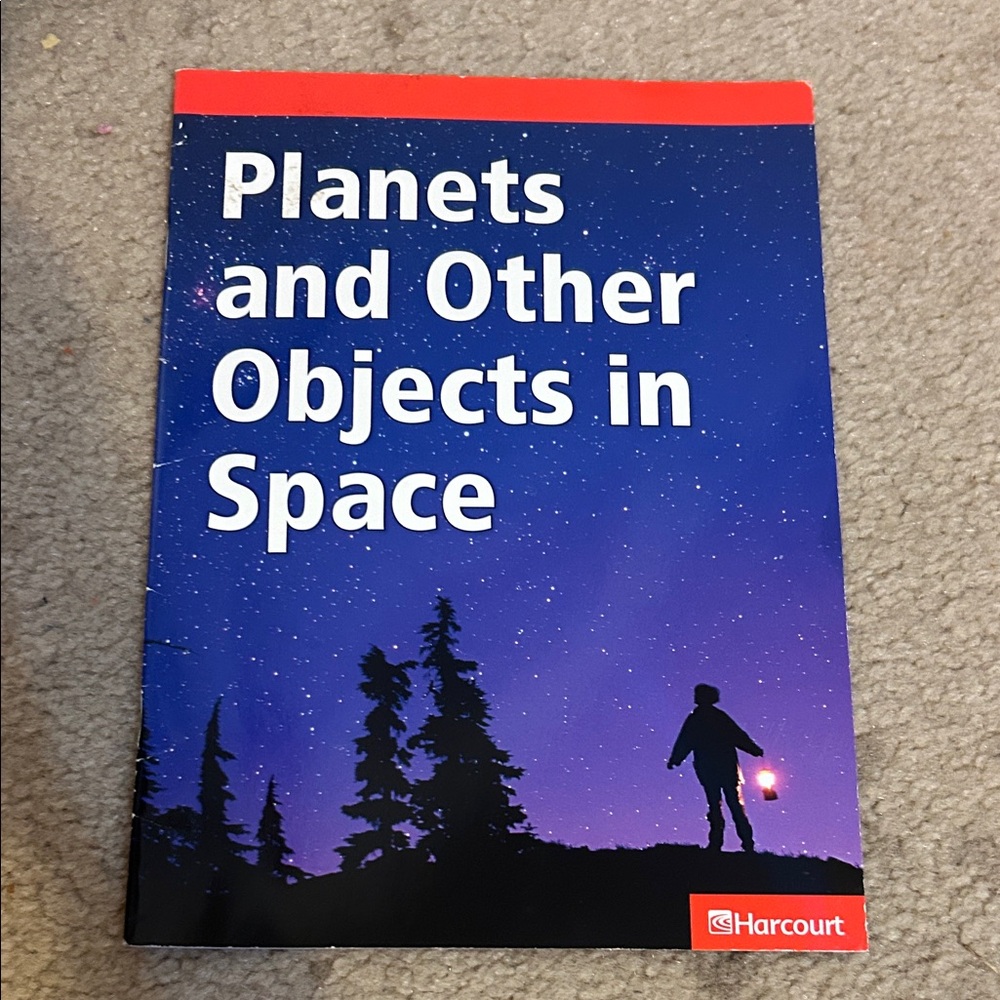 Planets and Other Objects in Space Book - Blue and Red